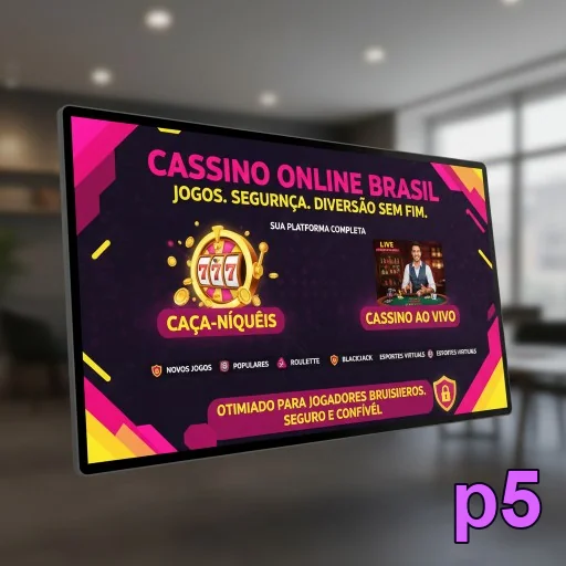 Tela do app oficial p5 com acesso rápido no mobile