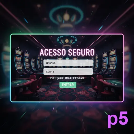 Celular com login seguro na plataforma p5